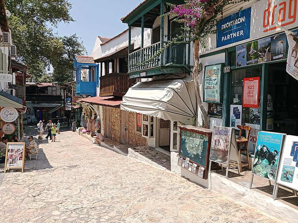 A curated boutique display in Stone Town
